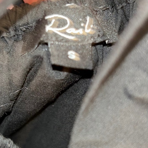 Rails black cotton tiered backless prairie dress S - Picture 2 of 5